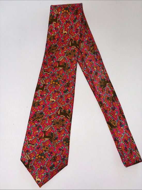 Holland & Holland London Other - Holland & Holland London Reindeer & Floral Silk Tie